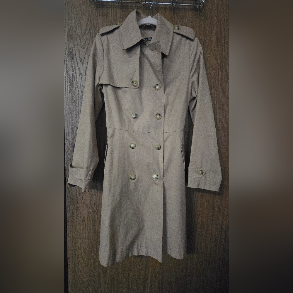 Ralph Lauren Beige Double-Breasted Trench Coat
